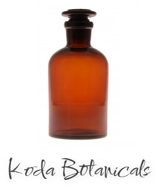 Amber Glass REAGENT BOTTLE with Ground In Glass Stopper CHEMICAL, LIQUID STORAGE — 第 1/1 张图片