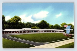 Postal North Carolina Siler City NC Motor Lodge Motel años 50 cromo sin publicar - Imagen 1 de 2