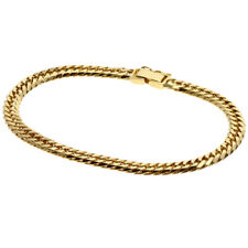 Curb chain 6 sides Bracelet K18 Yellow Gold  20g
