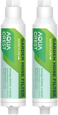 AQUA CREST Garden Hose Water Filter, Improve Plants Health, Pack of 2 - Image 1 of 4