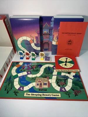Vintage 1990 The Sleeping Beauty Two Part Board Game  University Games COMPLETE - Image 1 of 4