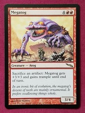 Magic The Gathering MIRRODIN MEGATOG single red card MTG