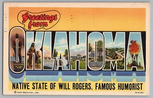 Postkarte Grüße aus Oklahoma, großer Brief - Bild 1 von 2