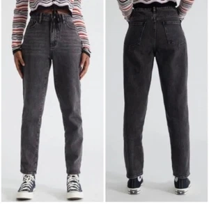 PacSun Ultra High Rise Slim Mom Jeans Faded Black Size 27 - Picture 1 of 10