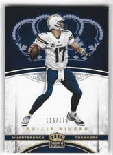 PHILIP RIVERS 2017 PREFERRED CROWN HOLO GOLD #116/175 CHARGERS NC STATE S5