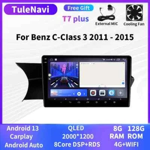 For Mercedes Benz C Class Smart Fortwo Car Auto Radio Player Navi GPS 4G Android - Picture 1 of 32