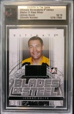 JOHN BUCYK 2008-09 ITG Ultimate Memorabilia Blades of Steel Skate swatch #18/19
