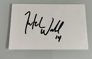 Mitch Wahl Autographed Signed Index Card Calgary Flames Spokane Chiefs