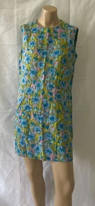 Vintage 60s Casuals Unlimited Of Moyagashel Linen Dress Medium Pockets - Picture 1 of 7