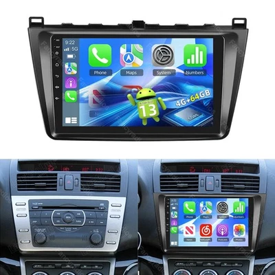 Carplay 4+64G Android 13.0 Car Radio Stereo GPS NAVI For Mazda 6 2007-2012 WIFI - Image 1 of 4