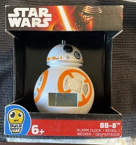 Star Wars BB-8 Alarm Clock Bulb Botz Kids Light-Up LCD Display Digital Clock New - Picture 1 of 6