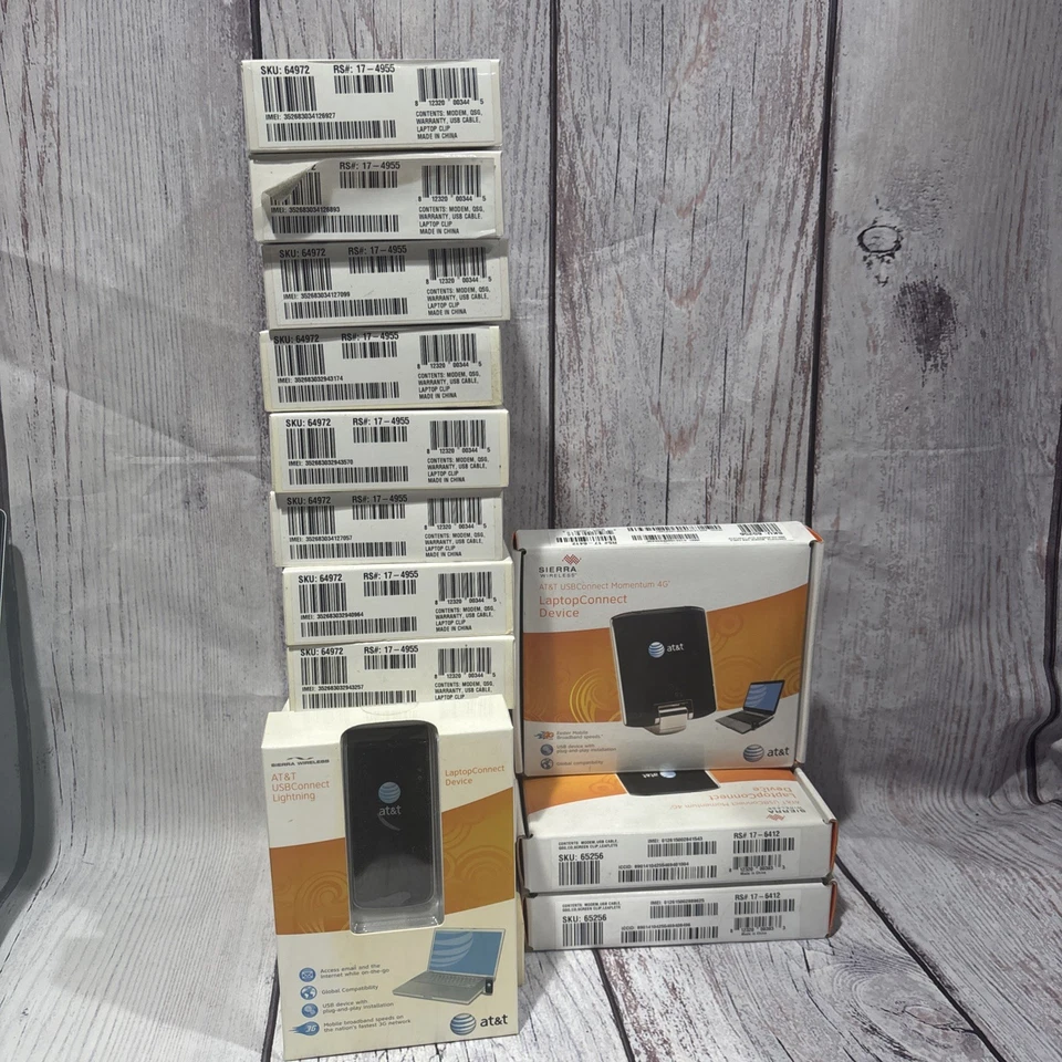 Dispositivo de conexión inalámbrica para computadora portátil Sierra 13 ATT 3G y 3 dispositivos de conexión para computadora portátil ATT 4G Foto 1 de 4
