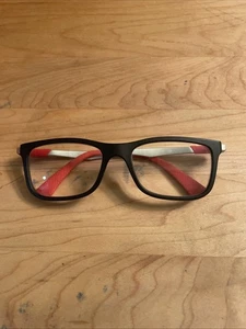 Ray-Ban RB1549 3652 Kinder Brille Schwarz Silber Rot 48-16-125 Nur Gestell - Bild 1 von 8