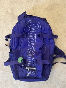 Supreme - Purple Backpack (FW18) - Used Good Condition 100% Authentic - Picture 1 of 4