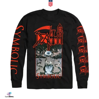CAMISA DEATH cd cvr SYMBOLIC Oficial L/S XL Nueva Mandril Lepra Humana Espiritual Foto 1 de 2
