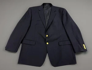Lauren Ralph Lauren 100% Wool 2 Gold Polo Buttons Blazer Jacket 48 L - Picture 1 of 8