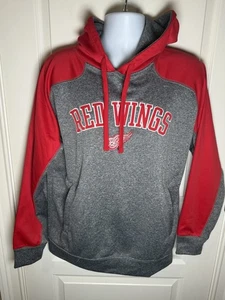 Detroit Red Wings Hombre’s M NHL Rojo Gris Pullover Sudadera con Capucha Sudadera - Imagen 1 de 6