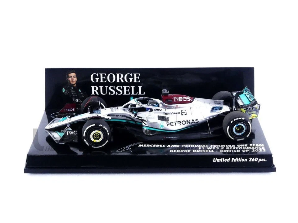 MINICHAMPS 1/43 - MERCEDES-AMG W13 E PERFORMANCE - BRITISH GP 2022 (G. RUSSELL) - Photo 1/1