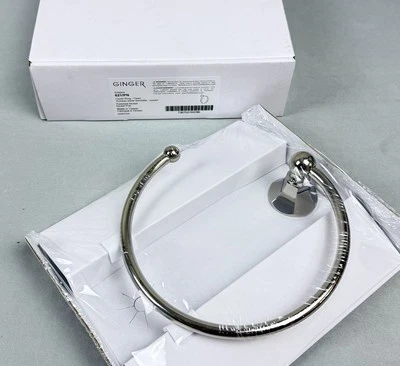 Anillo Toalla Imperio Jengibre 621/PN en Níquel Pulido, Anillo Abierto Foto 1 de 2