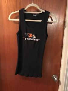 womens tank top T ShirtSize XL Black Ribbed Hawks By District Threads Never Worn - Picture 1 of 7