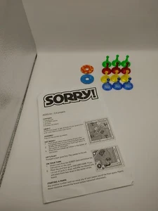 2013 SORRY! Bauern Stücke Movers Power Up Token Anleitung Anfahrt Teile  - Bild 1 von 6