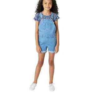 Vigoss Girls Size Large 12/14 Supersoft Stretch 2 Piece Shortall Set NWT - Picture 1 of 7