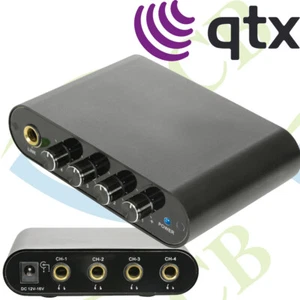 COMPACT HEADPHONE DISTRIBUTION AMPLIFIER 6.3MM STEREO JACKS & LED INDICATOR - Picture 1 of 4