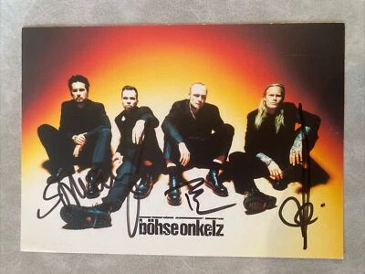 BÖHSE ONKELZ ROCK MUSIK signed signiert Autogramm Autogrammkarte - Bild 1 von 2