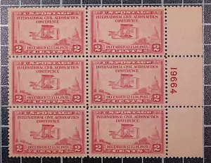 Civil Aeronautics Plate Block Of 6 #649 - Picture 1 of 2