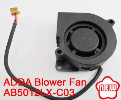 2pcs ADDA AB5012LX-C03 12V 0.09A 5020 Blower fan centrifugal Turbine Silence fan - Image 1 of 4