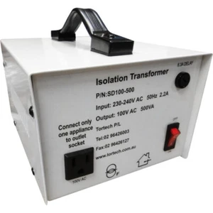 TORTECH SD100-500W 100V 500W Japanese Voltage Stepdown Transformer This Step - Picture 1 of 1