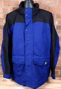 Carhartt Jacket Mens Size XL Workshield Hooded Mesh Lined Canvas Workwear Blue - Picture 1 of 10