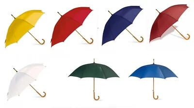 OMBRELLO AUTOMATICO CON FUSTO IN LEGNO  diamentro  Ø 105 - Immagine 1 di 3