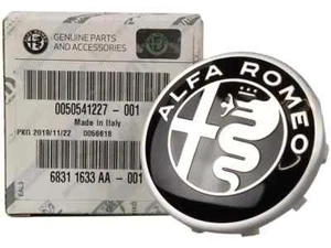 Coprimozzo Tappo Fregio Nero Originale Alfa Romeo Giulia Stelvio Giulietta MY16 - Foto 1 di 4