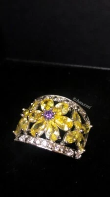 Anello Ametista e Citrini - Immagine 1 di 2