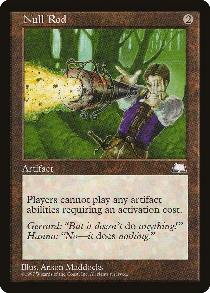 Null Rod X (1) MTG WeatherLight Excellent/Near Mint - 4RCards - Image 1 of 1