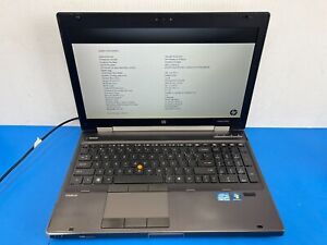HP EliteBook 8560w Intel Core i5-2540m 2nd Gen 2.6Ghz 4GB 15.6" Laptop Notebook