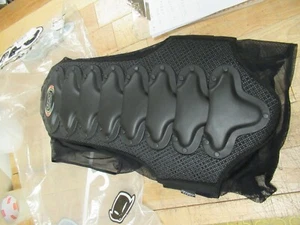 UFO - MOTORCYCLE RACE BACK ARMOR VEST - ADULT L/XL SPINE PRTECTOR + KIDNEY BELT - Picture 1 of 7