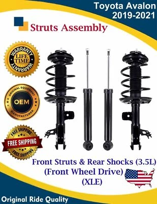 OE Front Struts & Rear Shocks For 2019-2021 Toyota Avalon 2WD Lifetime Warranty - Изображение 1 из 4