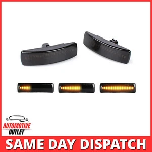 PAIR OF SMOKED DYNAMIC LED SIDE LIGHT FOR LAND ROVER RANGE ROVER SPORT 2005-13 - Picture 1 of 15
