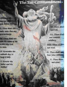 Steve Kaufman "Moisés y los Diez Mandamientos" HACER OFERTA - Imagen 1 de 1