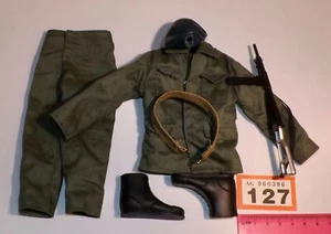 Vintage Action Man 40th Jacket Trousers Boots Belt Beret Sten For Soldier R127 - Picture 1 of 1