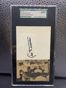 Leo Durocher Jsa Authenticated Signed 3x5 Index Card Autograph - Picture 1 of 2