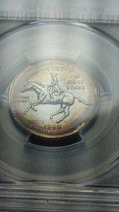 1999 D Delaware 25C State Quarter PCGS MS64 Beautiful Toning 3185 - Picture 1 of 7