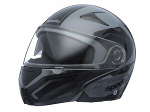 Spada Reveal Tracker Anthracite / Black Motorcycle Motorbike Flip Up Helmet L