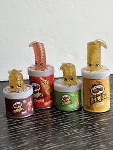 Shopkins PRINGLES Metallic Mini Figuren Original Sour Cream BBQ Cheddar 4 Stück - Bild 1 von 14