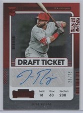 JOSH ROJAS 2021 PANINI CONTENDERS DRAFT TICKET RED FOIL AUTO 29/75 DIAMONDBACKS