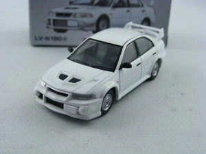 99 Mitsubishi Lancer EVO VI weiß, Tomytec Tomica Lim.Vintage Neo LV-N190e, 1/64 - Bild 1 von 3