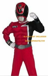 Power Rangers 7-8 Medium Child SPD Red Ranger Muscle Zipper Costume New 2004 - Picture 1 of 2
