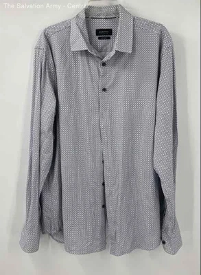 Bugatchi Mens Multicolor Geometric Long Sleeve Button-Down Shirt Size 2XL - Image 1 of 4
